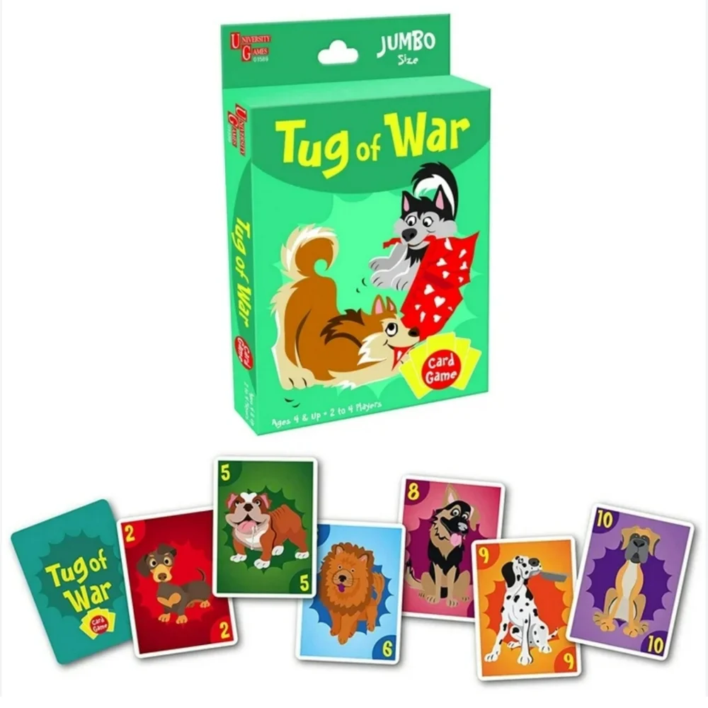Cartamundi Kids Card Games Set Of 3 Old Maid Tug Of War Scissors Paper Stone